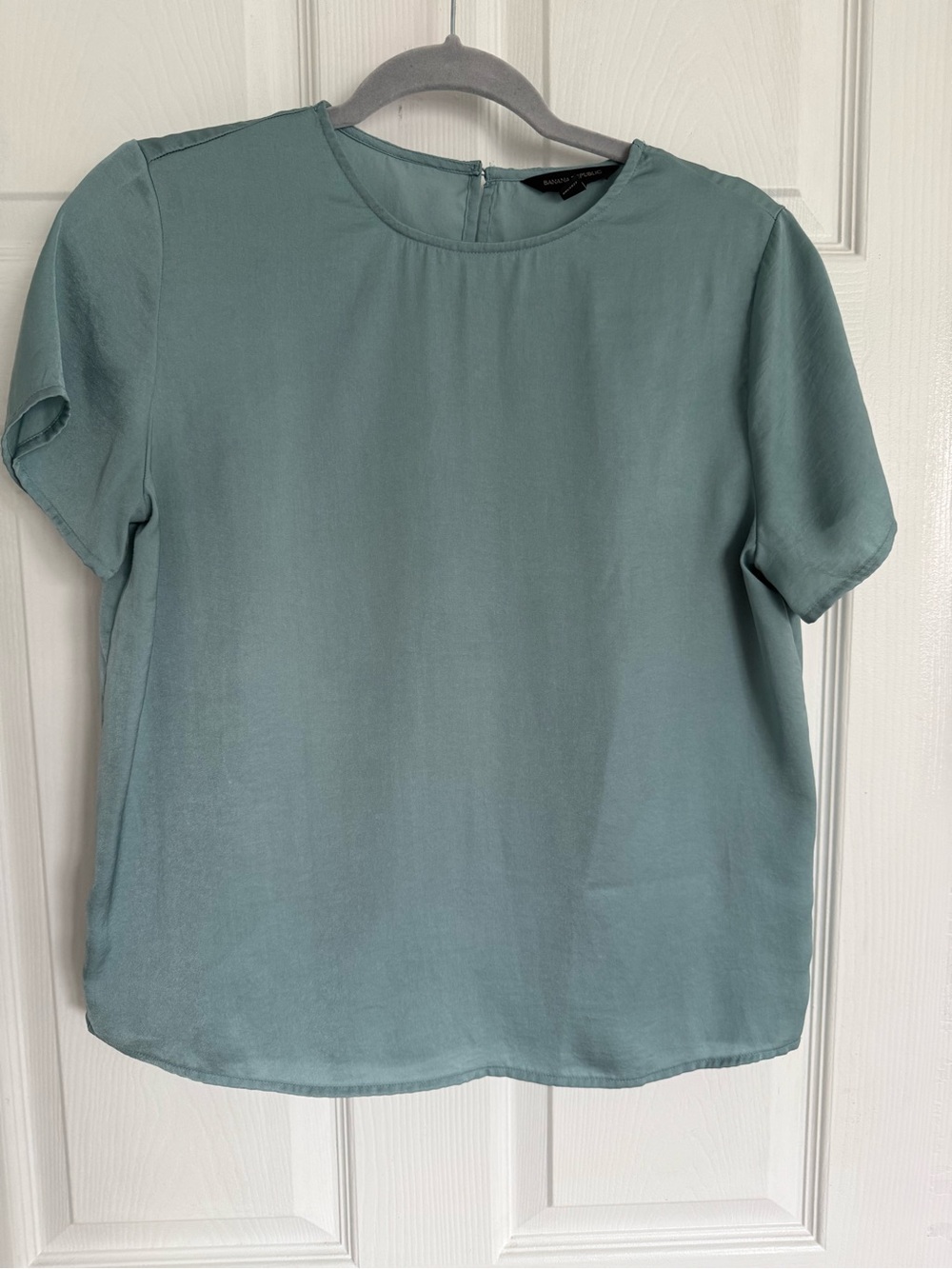 Banana Republic Short Sleeve Blouse - Seafoam